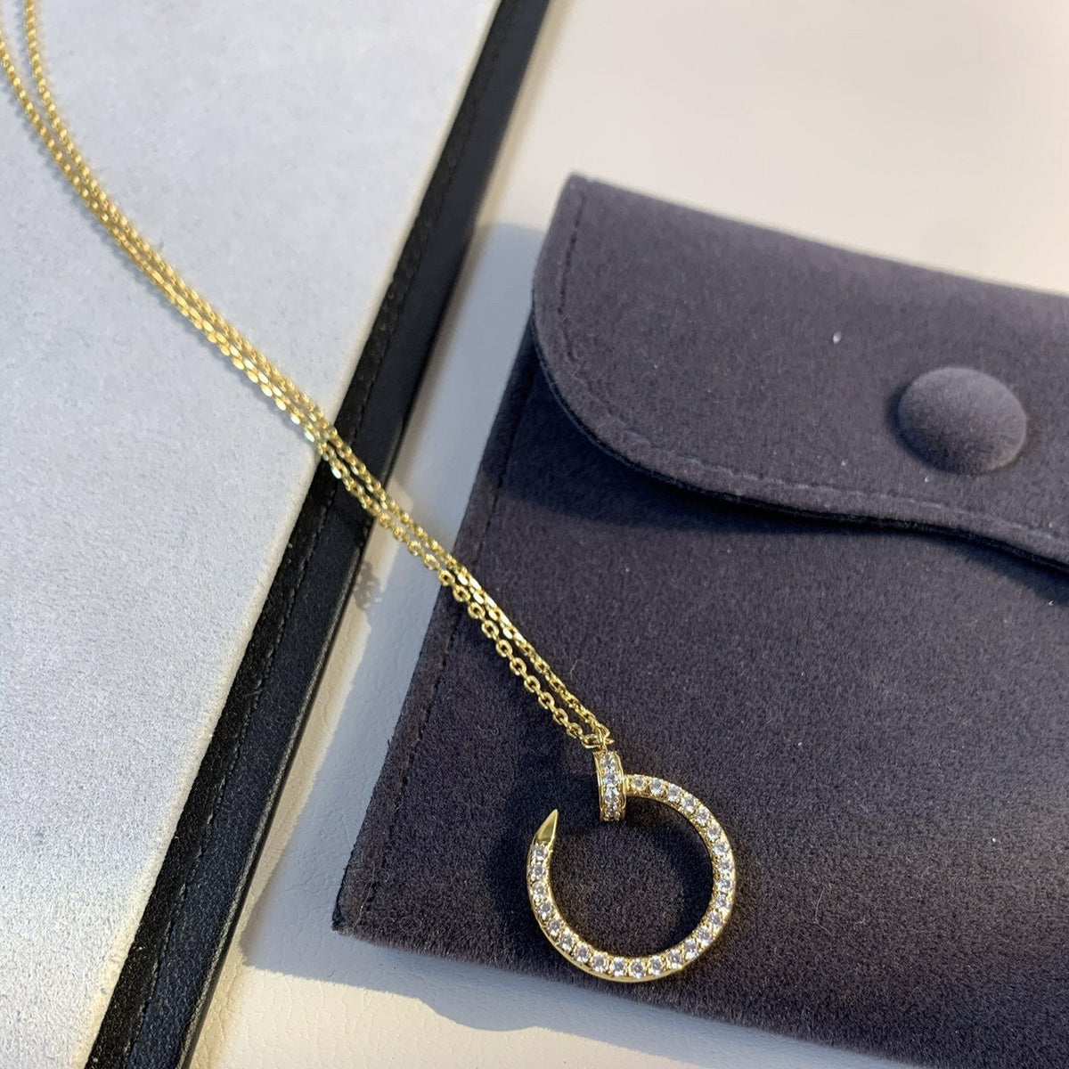 [⭐Haelin Jewelry]JUSTE NECKLACE GOLD DIAMONDS