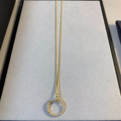 [⭐Haelin Jewelry]JUSTE NECKLACE GOLD DIAMONDS