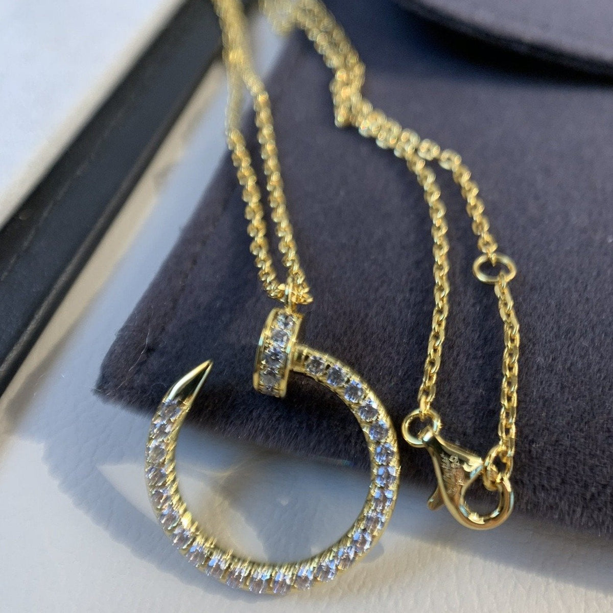 [⭐Haelin Jewelry]JUSTE NECKLACE GOLD DIAMONDS