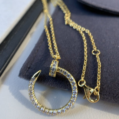 [⭐Haelin Jewelry]JUSTE NECKLACE GOLD DIAMONDS