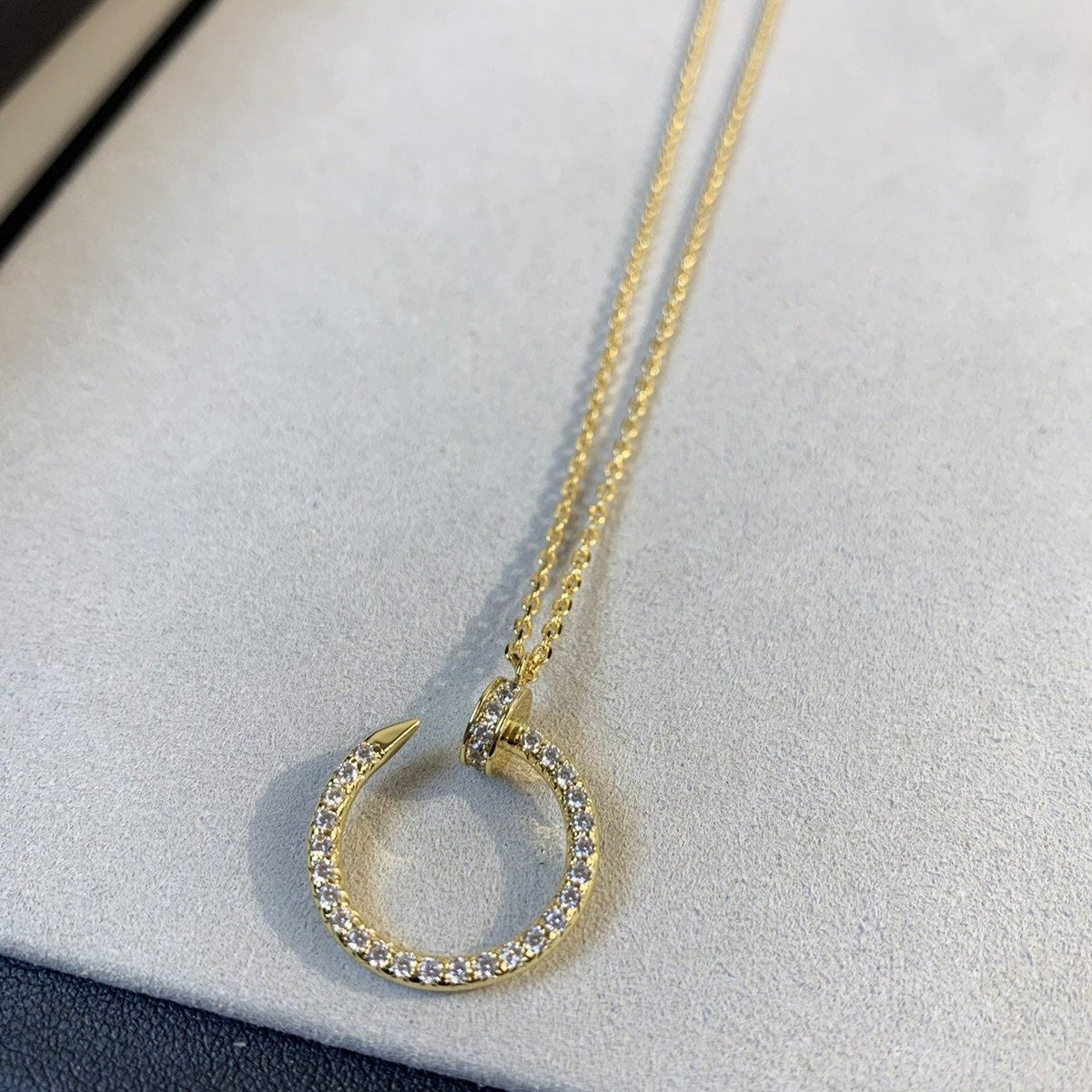 [⭐Haelin Jewelry]JUSTE NECKLACE GOLD DIAMONDS