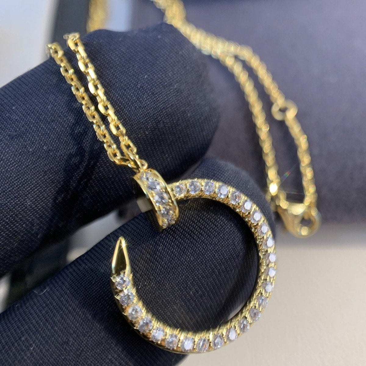 [⭐Haelin Jewelry]JUSTE NECKLACE GOLD DIAMONDS