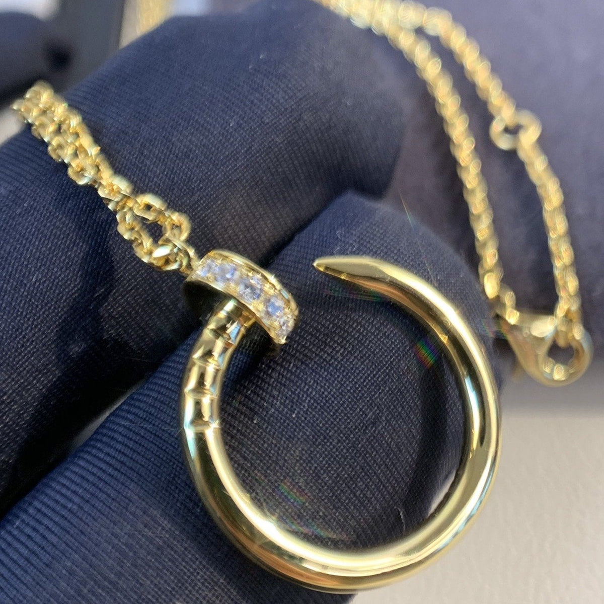 [⭐Haelin Jewelry]JUSTE NECKLACE GOLD DIAMONDS