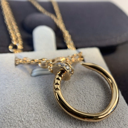 [⭐Haelin Jewelry]JUSTE NECKLACE PINK GOLD DIAMONDS