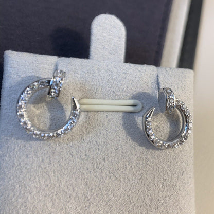 [⭐Haelin Jewelry]JUSTE EARRINGS SILVER DIAMONDS