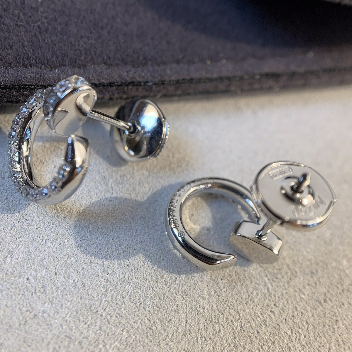 [⭐Haelin Jewelry]JUSTE EARRINGS SILVER DIAMONDS