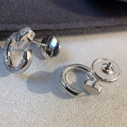 [⭐Haelin Jewelry]JUSTE EARRINGS SILVER DIAMONDS