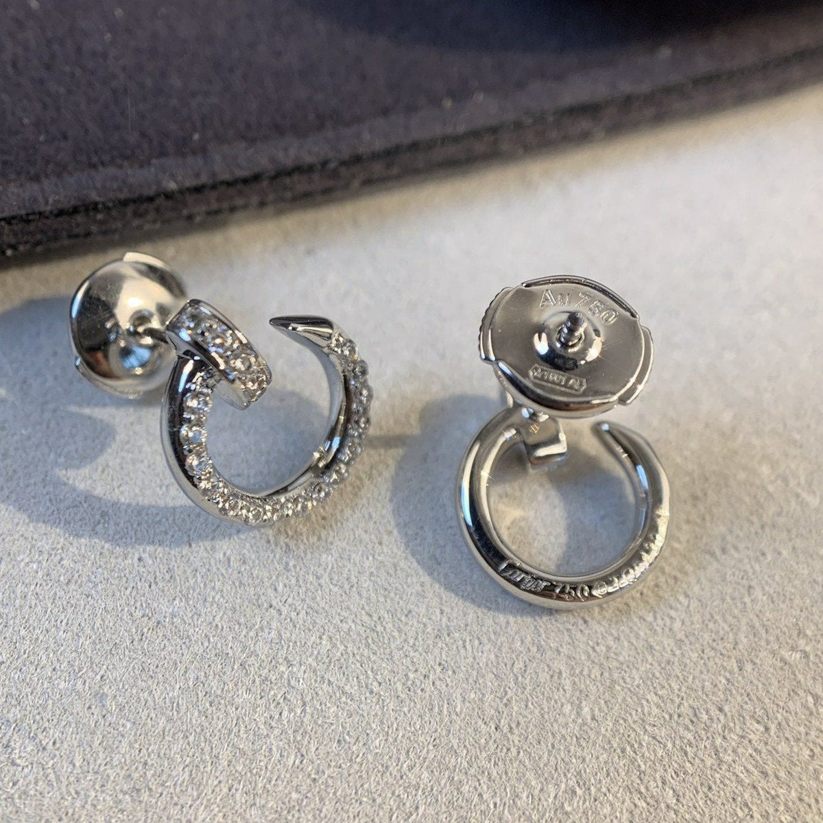 [⭐Haelin Jewelry]JUSTE EARRINGS SILVER DIAMONDS