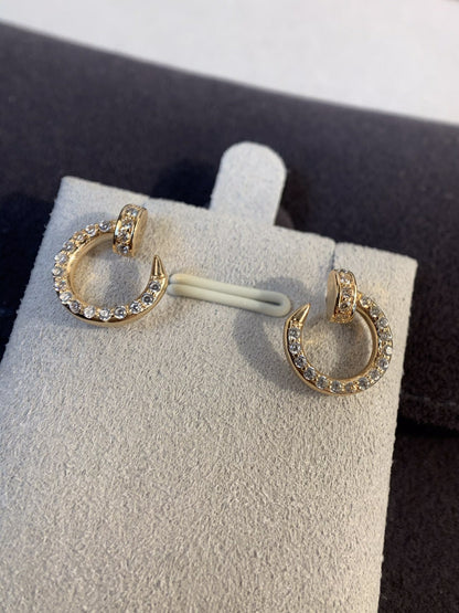 [⭐Haelin Jewelry]JUSTE EARRINGS GOLD DIAMONDS