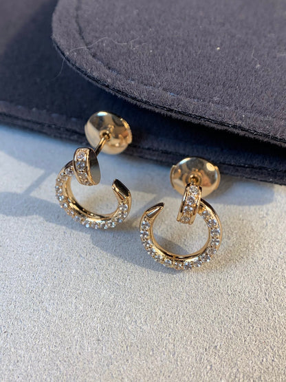 [⭐Haelin Jewelry]JUSTE EARRINGS GOLD DIAMONDS
