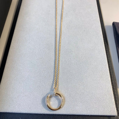 [⭐Haelin Jewelry]JUSTE NECKLACE PINK GOLD