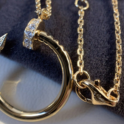 [⭐Haelin Jewelry]JUSTE NECKLACE PINK GOLD