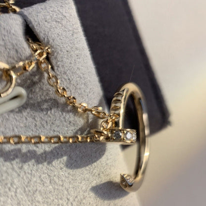[⭐Haelin Jewelry]JUSTE NECKLACE PINK GOLD