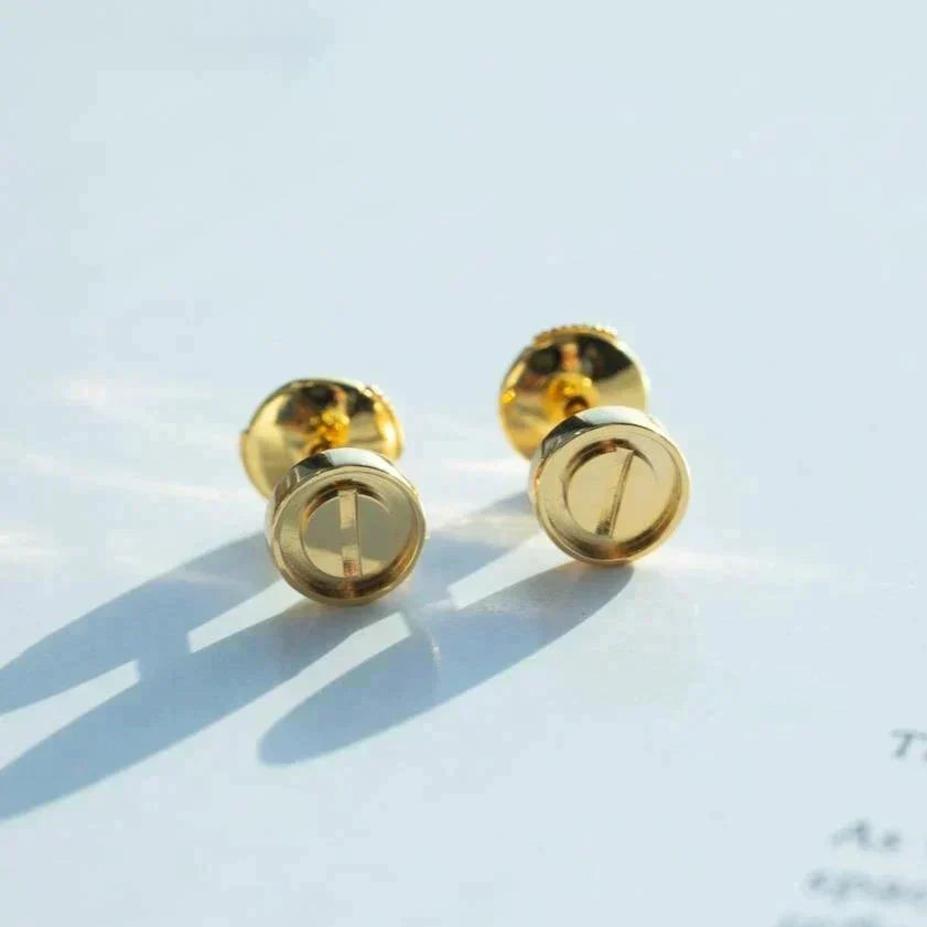 [⭐Haelin Jewelry]LOVE EARRINGS GOLD 10MM