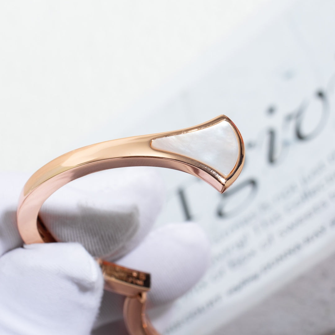 [⭐Haelin Jewelry]DREAM BRACELET OPEN PINK GOLD MOP
