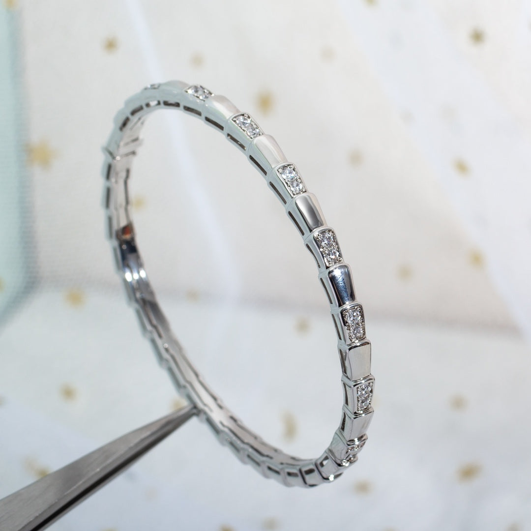 [⭐Haelin Jewelry]SERPENTI BRACELET SILVER DIAMOND