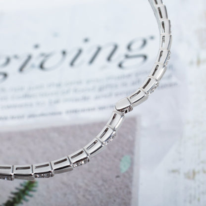 [⭐Haelin Jewelry]SERPENTI BRACELET SILVER DIAMOND