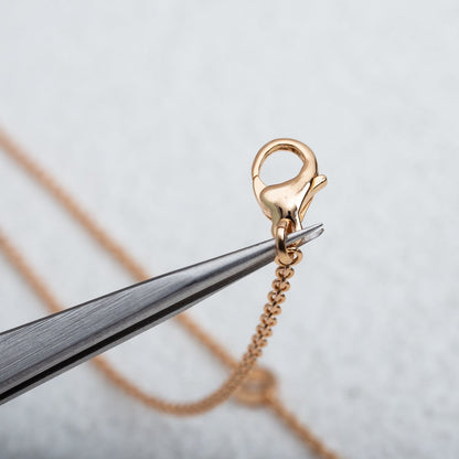 [⭐Haelin Jewelry]PARENTESI NECKLACE PINK GOLD