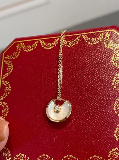 [⭐Haelin Jewelry]AMULETTE ROSE GOLD MOP NECKLACE