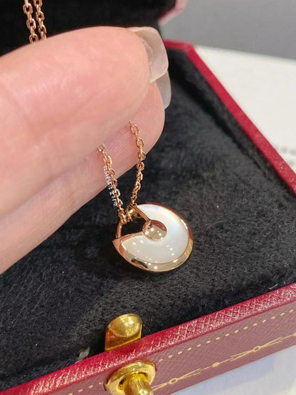 [⭐Haelin Jewelry]AMULETTE ROSE GOLD MOP NECKLACE