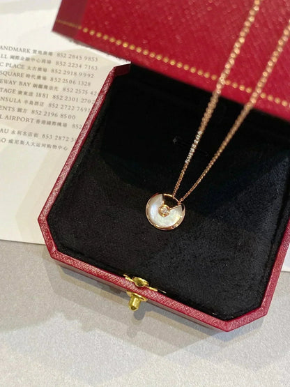 [⭐Haelin Jewelry]AMULETTE ROSE GOLD MOP NECKLACE