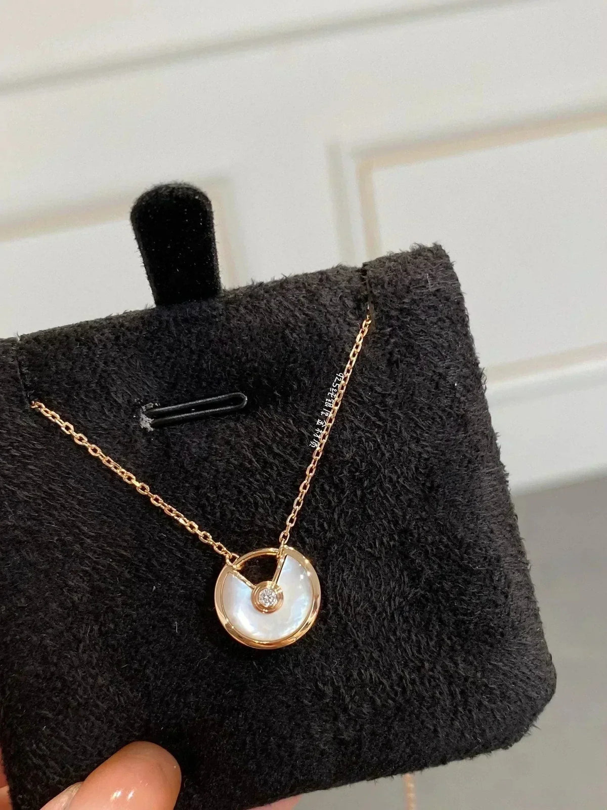 [⭐Haelin Jewelry]AMULETTE ROSE GOLD MOP NECKLACE