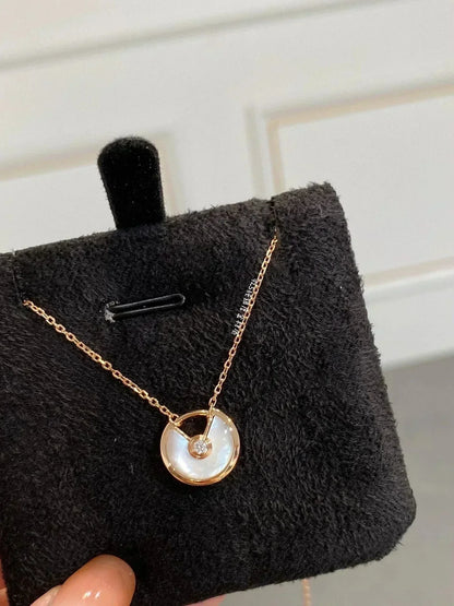 [⭐Haelin Jewelry]AMULETTE ROSE GOLD MOP NECKLACE