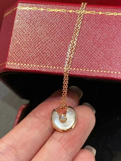 [⭐Haelin Jewelry]AMULETTE ROSE GOLD MOP NECKLACE