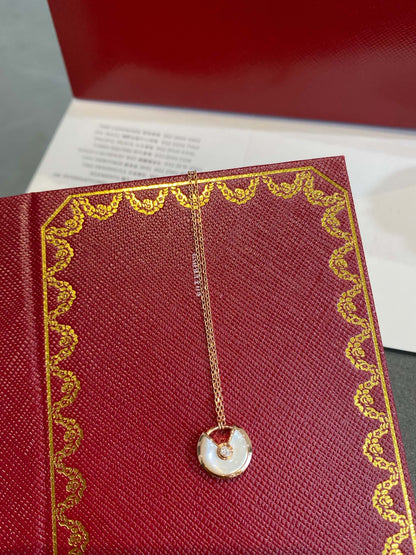 [⭐Haelin Jewelry]AMULETTE ROSE GOLD MOP NECKLACE