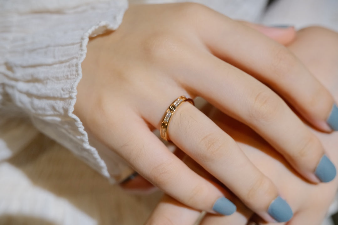 [⭐Haelin Jewelry]LOVE RING 2.65MM DIAMOND