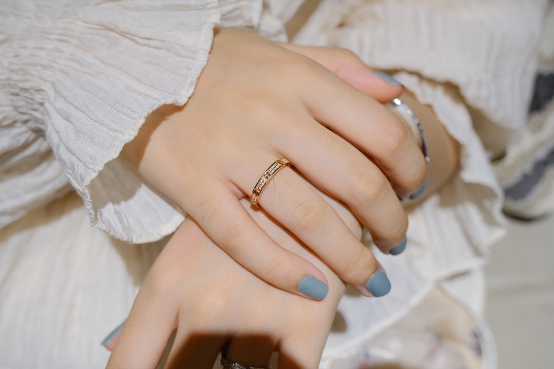 [⭐Haelin Jewelry]LOVE RING 2.65MM DIAMOND