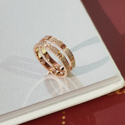 [⭐Haelin Jewelry]LOVE RING 2.65MM DIAMOND