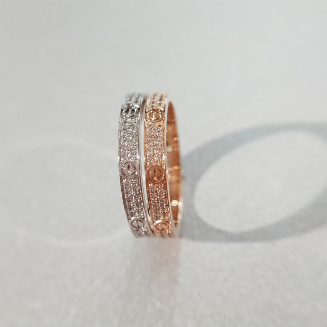 [⭐Haelin Jewelry]LOVE RING 2.65MM DIAMOND