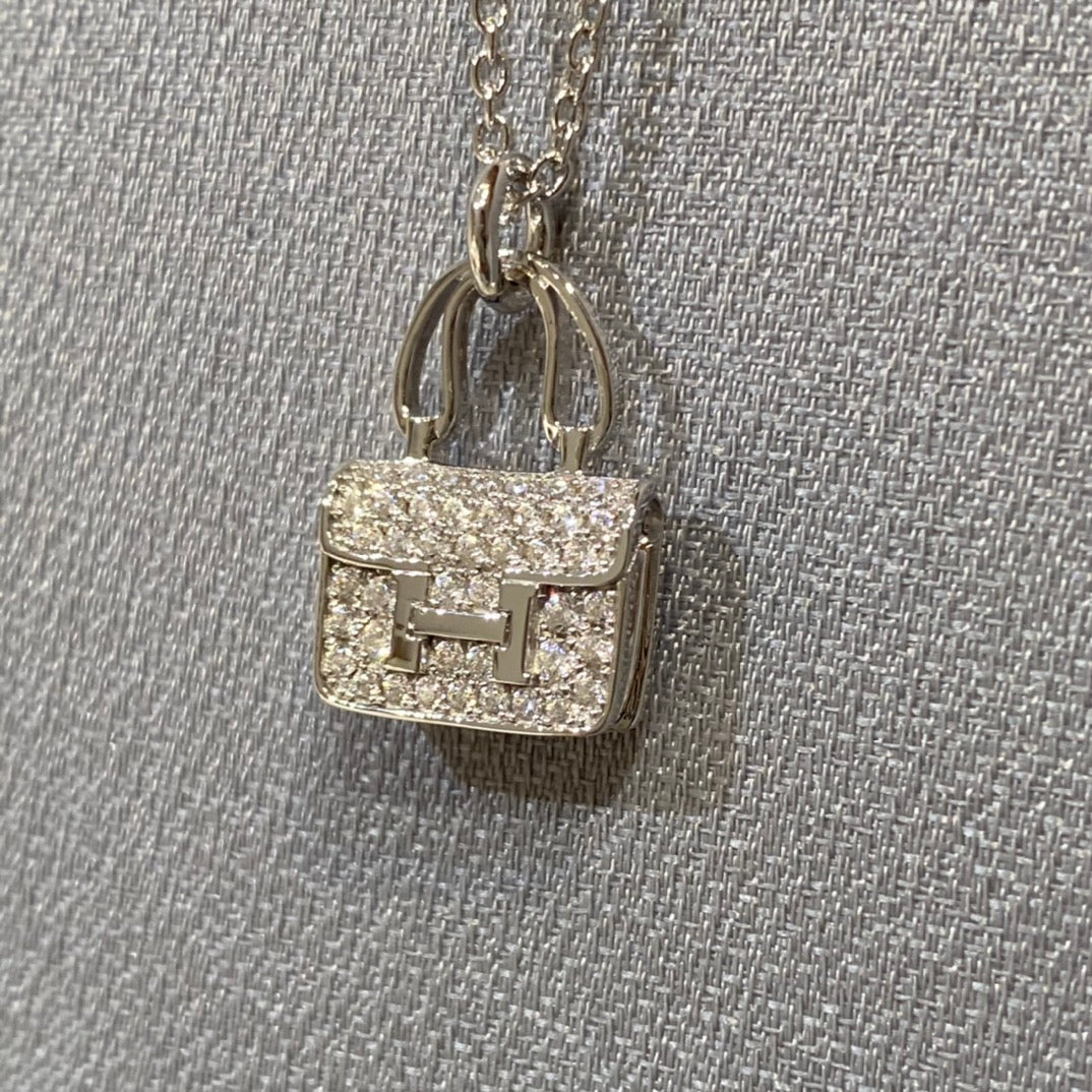[⭐Haelin Jewelry]CONSTANCE PEDANT DIAMOND NECKLACE