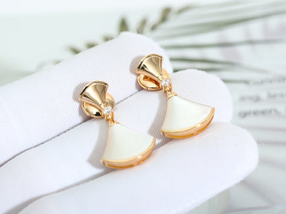[⭐Haelin Jewelry]DREAM MOP PINK GOLD EARRINGS