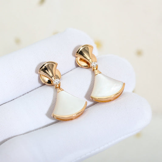 [⭐Haelin Jewelry]DREAM MOP PINK GOLD EARRINGS