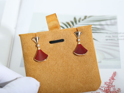 [⭐Haelin Jewelry]DREAM Carnelian PINK GOLD EARRINGS