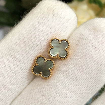 [⭐Haelin Jewelry]CLOVER MINI GOLD EARRINGS