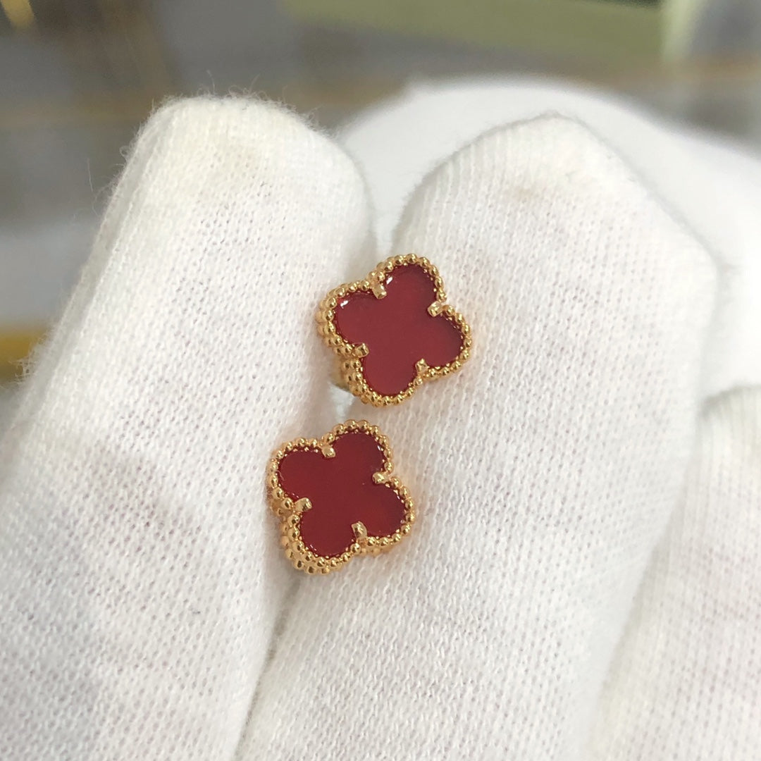 [⭐Haelin Jewelry]CLOVER MINI GOLD EARRINGS
