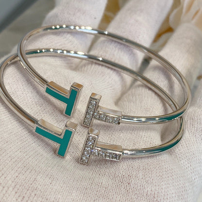 [Haelin Jewelry]T BRACELET 1.8MM TURQUOISE DIAMOND