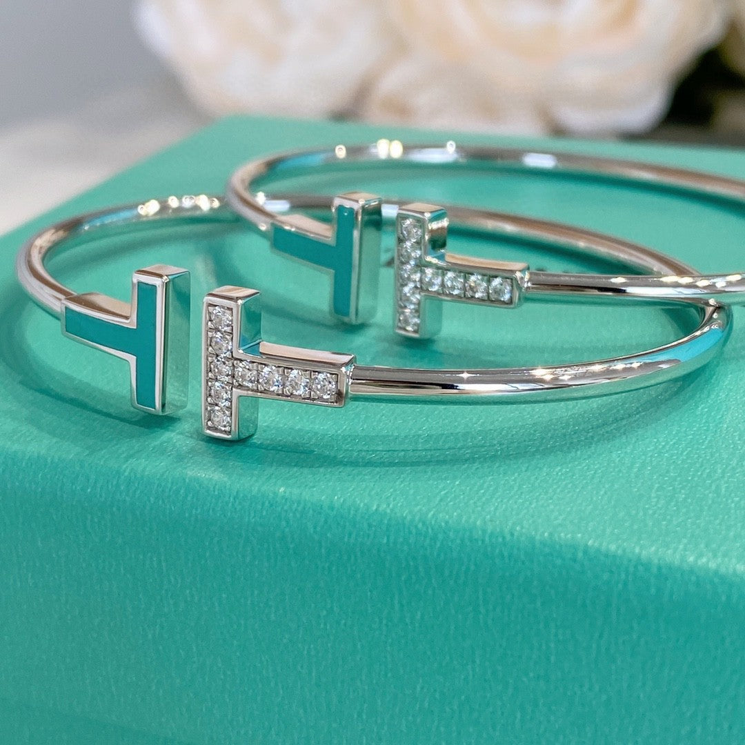 [Haelin Jewelry]T BRACELET 1.8MM TURQUOISE DIAMOND