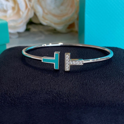 [Haelin Jewelry]T BRACELET 1.8MM TURQUOISE DIAMOND