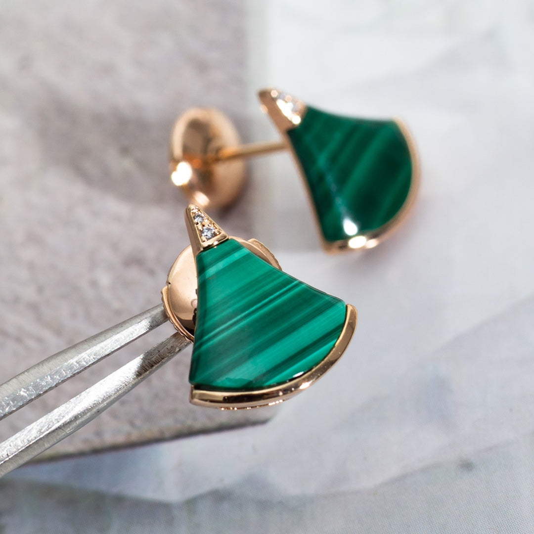 [⭐Haelin Jewelry]DIVAS DREAM EARRINGS PINK GOLD