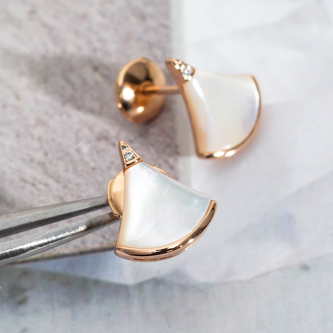 [⭐Haelin Jewelry]DIVAS DREAM EARRINGS PINK GOLD