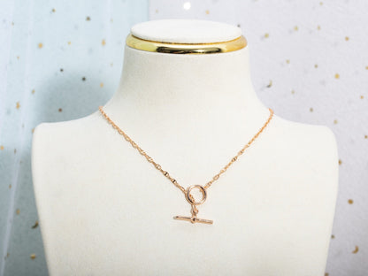 [⭐Haelin Jewelry]ECHAPPEE NECKLACE PINK GOLD