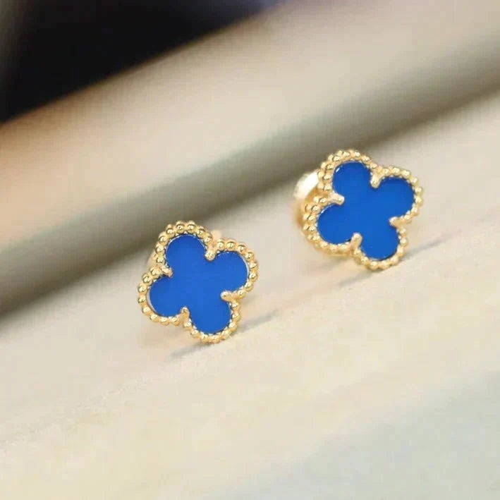 [⭐Haelin Jewelry]CLOVER MINI 9.5MM TURQUOISE EARRINGS