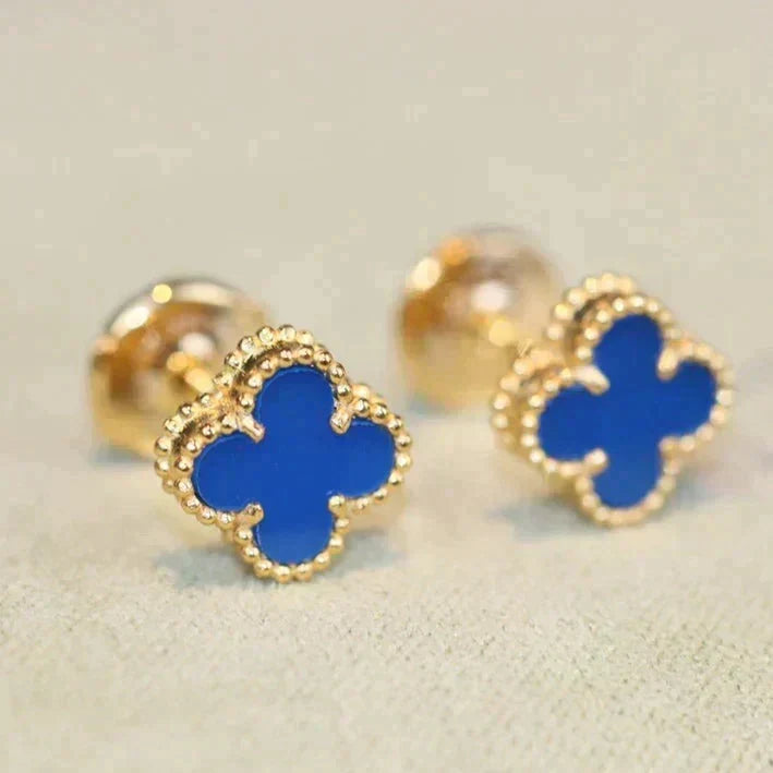 [⭐Haelin Jewelry]CLOVER MINI 9.5MM TURQUOISE EARRINGS