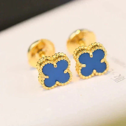 [⭐Haelin Jewelry]CLOVER MINI 9.5MM TURQUOISE EARRINGS