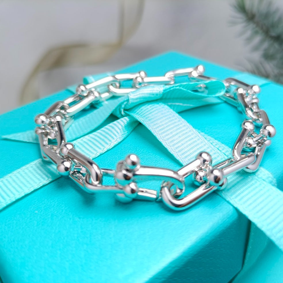 [Haelin Jewelry]HARDWEAR BRACELET PINK GOLD AND SILVER