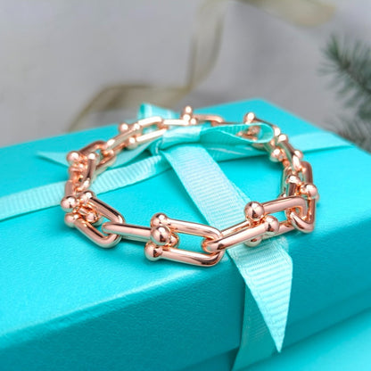 [Haelin Jewelry]HARDWEAR BRACELET PINK GOLD AND SILVER